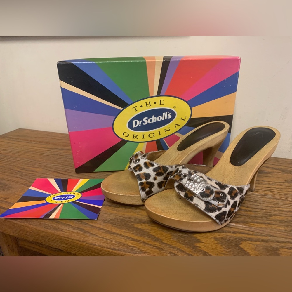 Dr Scholl’d Tigress Leopard Heels 7M